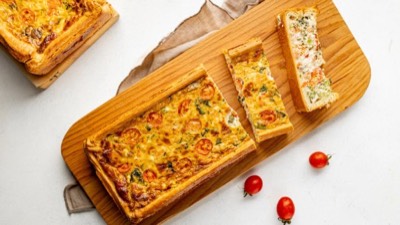 Киш с семгой 50см