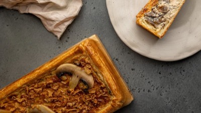 Киш с курицей и грибами 50см